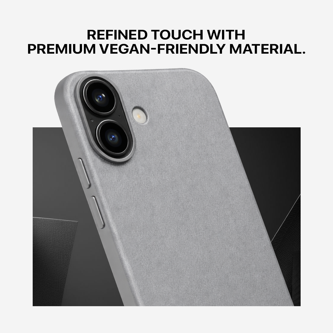 Signature Leather Magsafe Case - Iphone 17 (Graphite Grey)