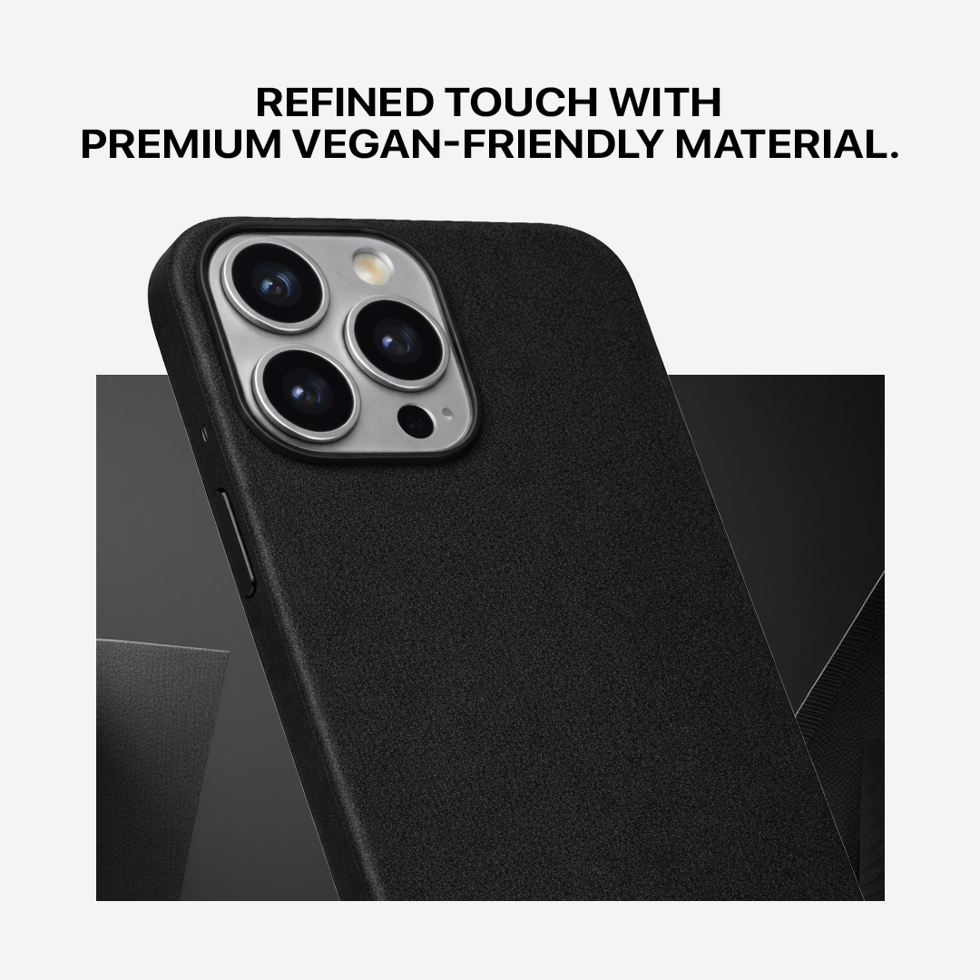 Signature Leather Magsafe Case - Iphone 15 Pro Max (Royal Black)