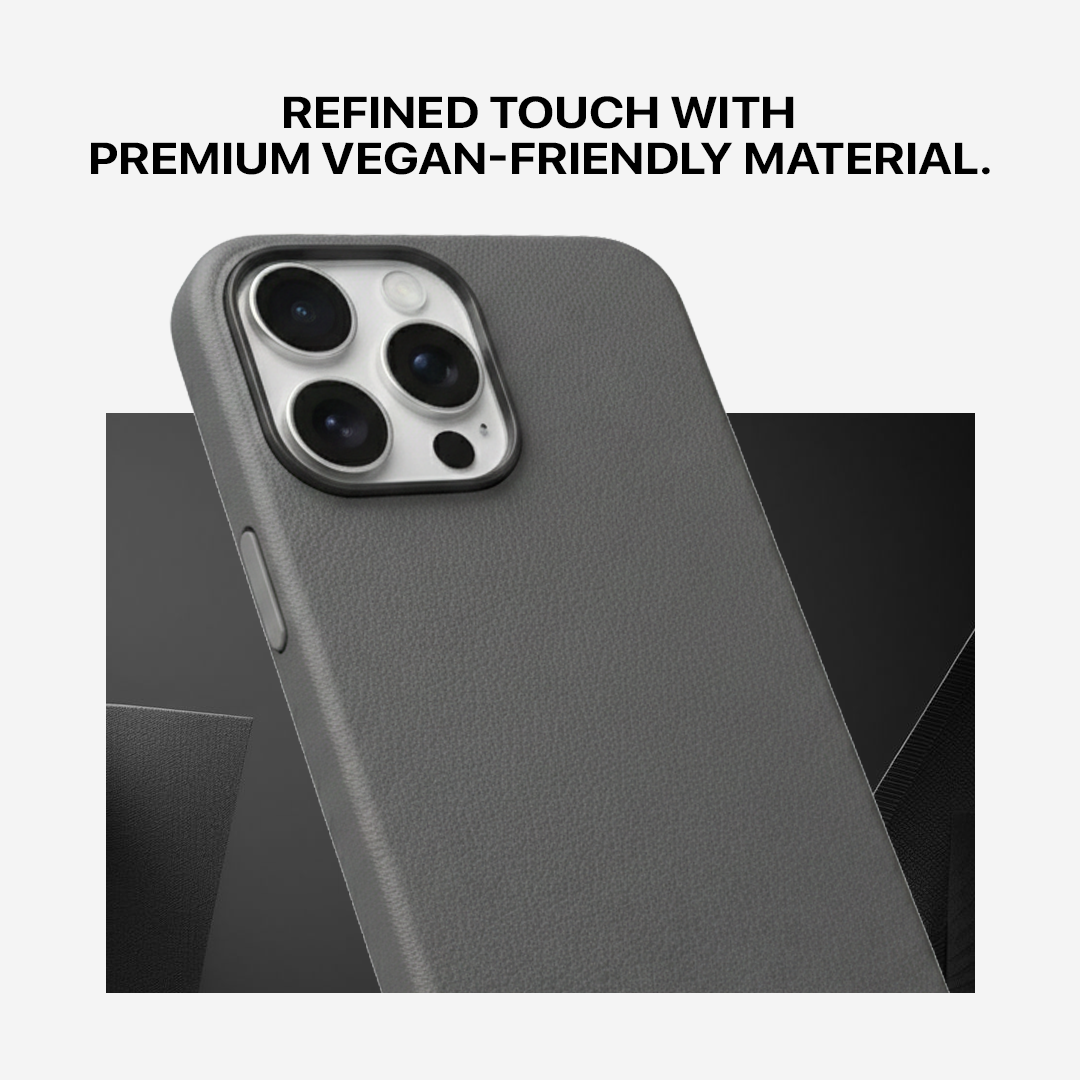 Signature Leather Magsafe Case - Iphone 13 Pro Max (Graphite Grey)
