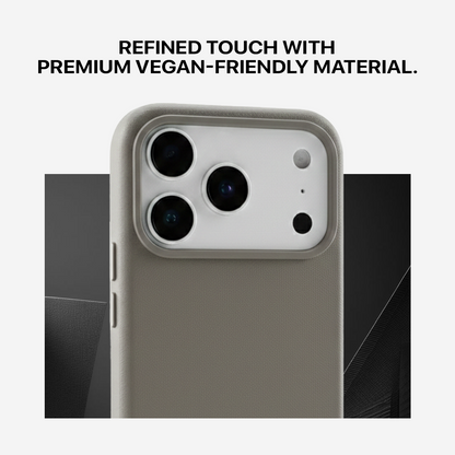 Signature Leather Magsafe Case - Iphone 17 Pro (Graphite Grey)