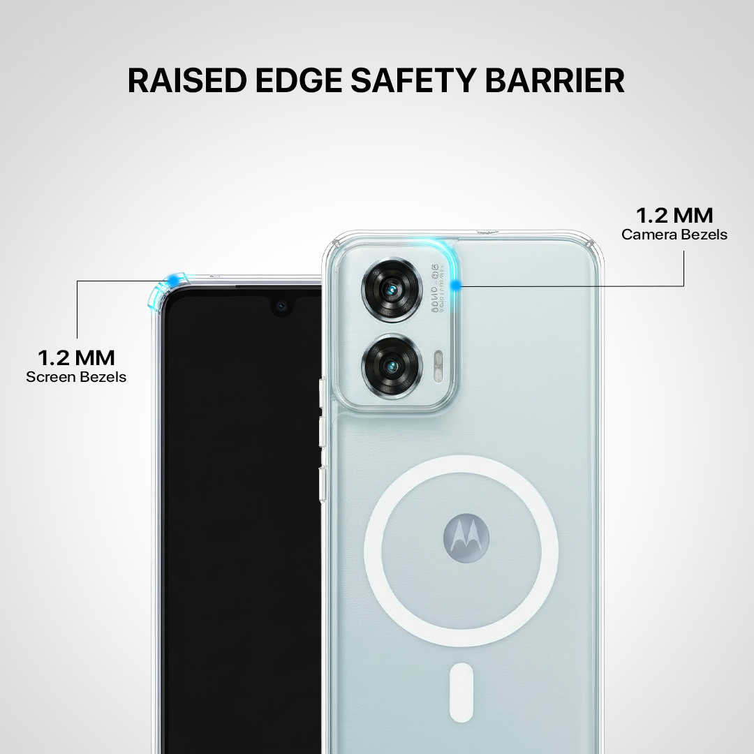 Anti Yellow Magsafe Clear Case - Motorola Edge 50 Fusion