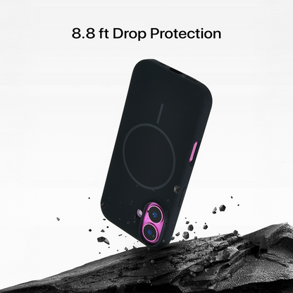 Anti Dust Magsafe Silicone Case - Iphone 16 Plus (Black)