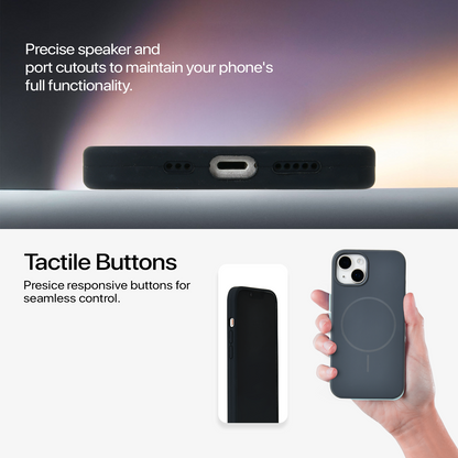 Anti Dust Magsafe Silicone Case - Iphone 14 (Black)