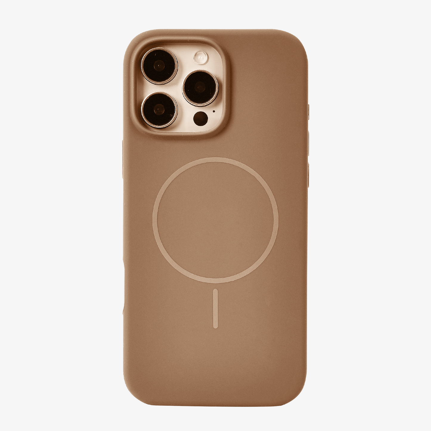 Anti Dust MagSafe Silicone Case - IPhone 15 pro max ( Brown)
