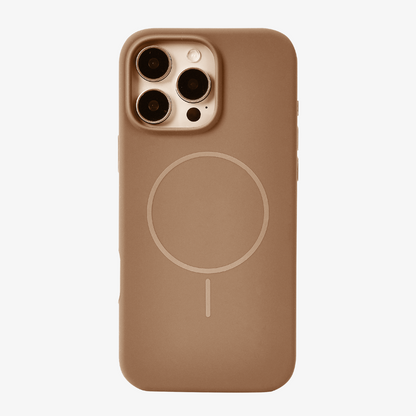 Anti Dust MagSafe Silicone Case - IPhone 14 pro max ( Brown)