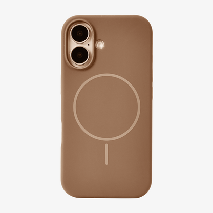 Anti Dust MagSafe Silicone Case - IPhone 16 plus ( Brown)