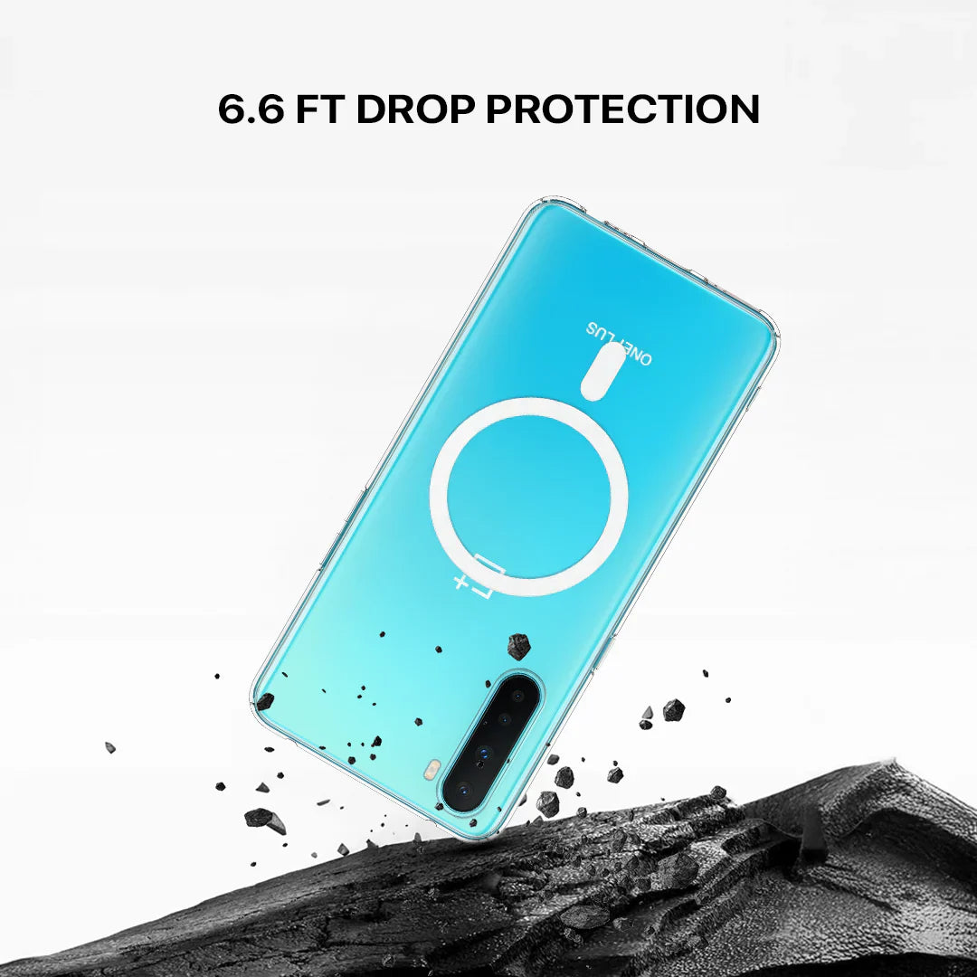 Anti Yellow Magsafe Clear Case - One Plus Nord
