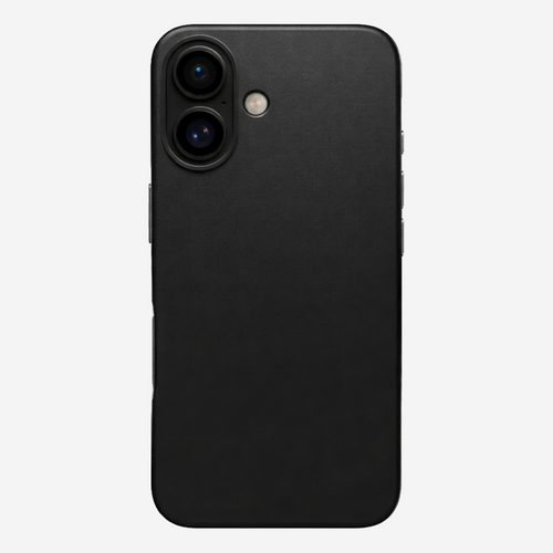 Signature Leather Magsafe Case - Iphone 16 Plus  (Royal Black)
