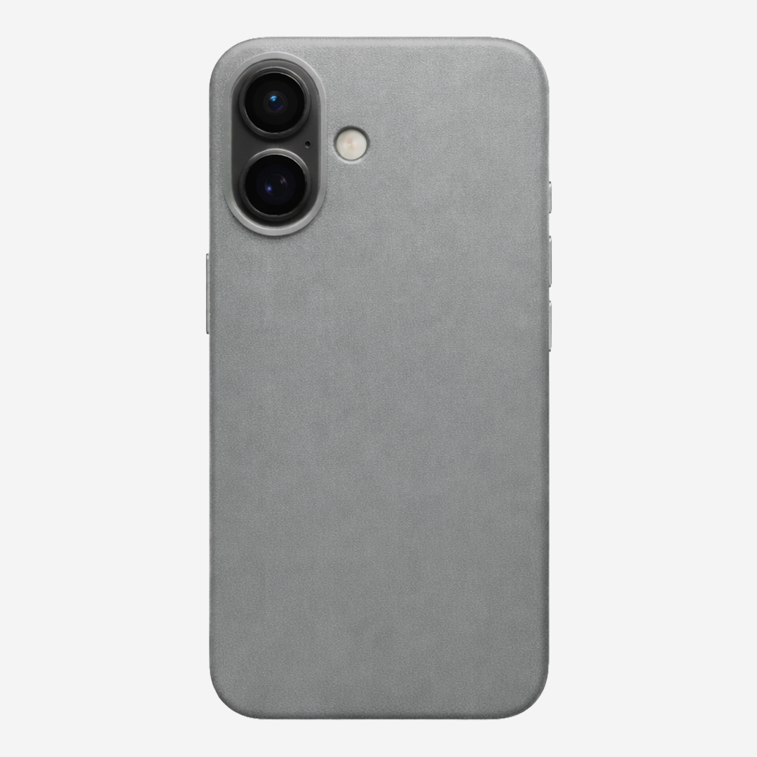Signature Leather Magsafe Case - Iphone 17  (Graphite Grey)