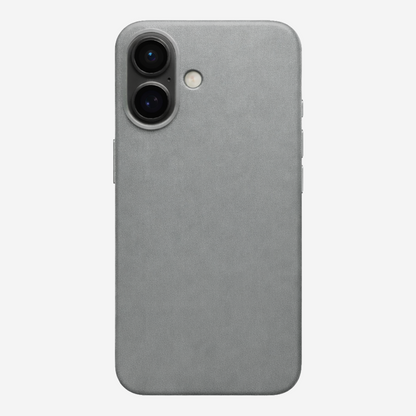 Signature Leather Magsafe Case - Iphone 17  (Graphite Grey)