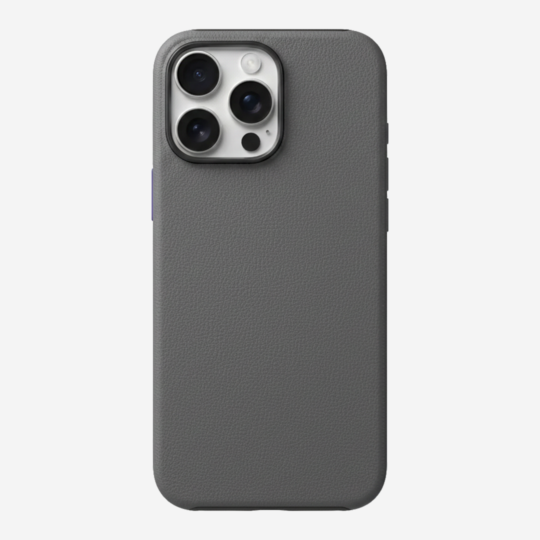 Signature Leather Magsafe Case - Iphone 13 Pro (Graphite Grey)