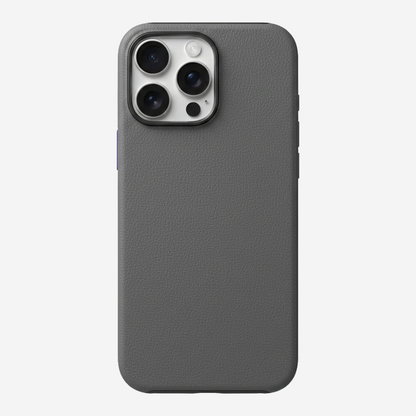 Signature Leather Magsafe Case - Iphone 16 Pro Max (Graphite Grey)