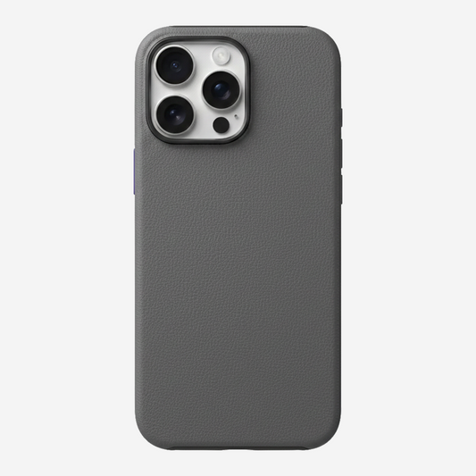 Signature Leather Magsafe Case - Iphone 16 Pro Max (Graphite Grey)