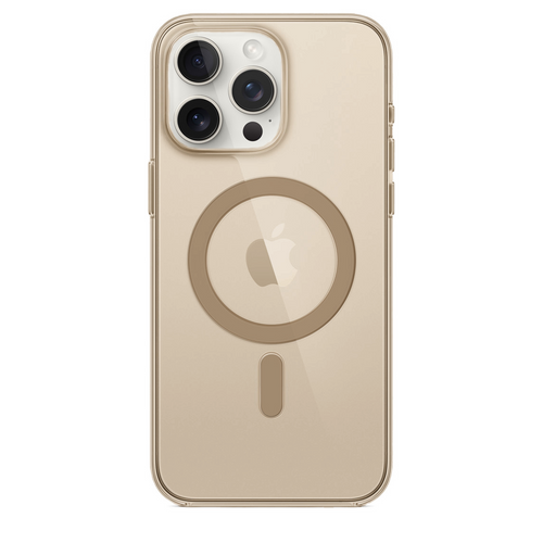 Anti Yellow Magsafe Clear Case - Iphone 15 Pro (CRYSTAL DESERT TITANIUM)