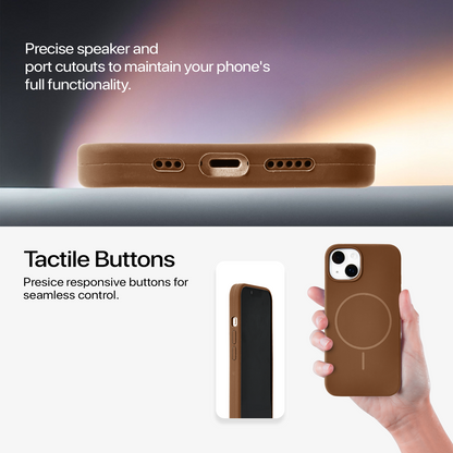 Anti Dust MagSafe Silicone Case - IPhone 14 ( Brown)
