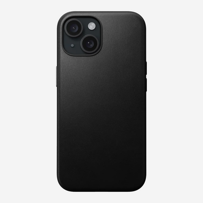 Signature Leather Magsafe Case - Iphone 14 Plus   (Royal Black)