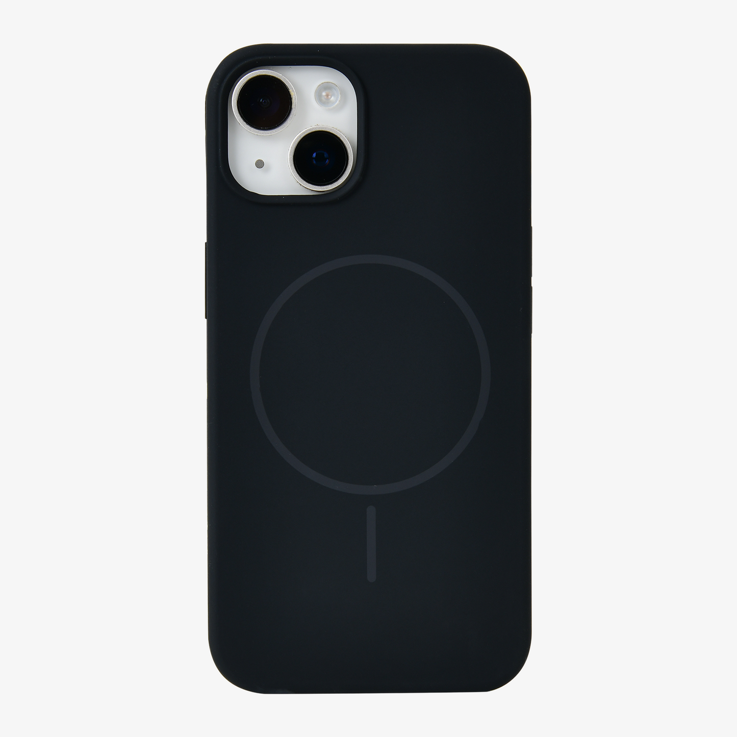 Anti Dust Magsafe Silicone Case - Iphone 15 (Black)