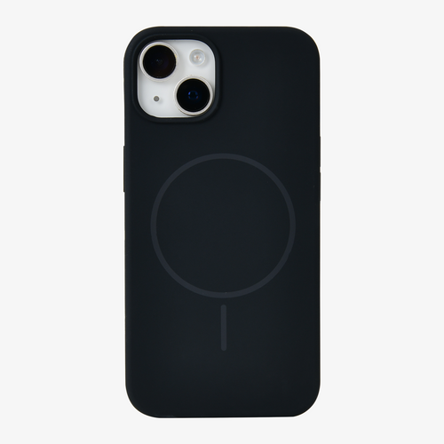 Anti Dust Magsafe Silicone Case - Iphone 15 (Black)