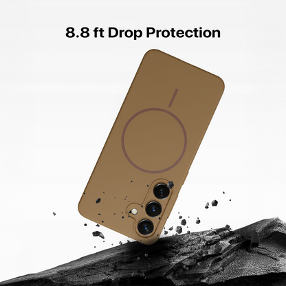 Anti Dust Magsafe Silicone Case - Samsung S23 FE (Brown)
