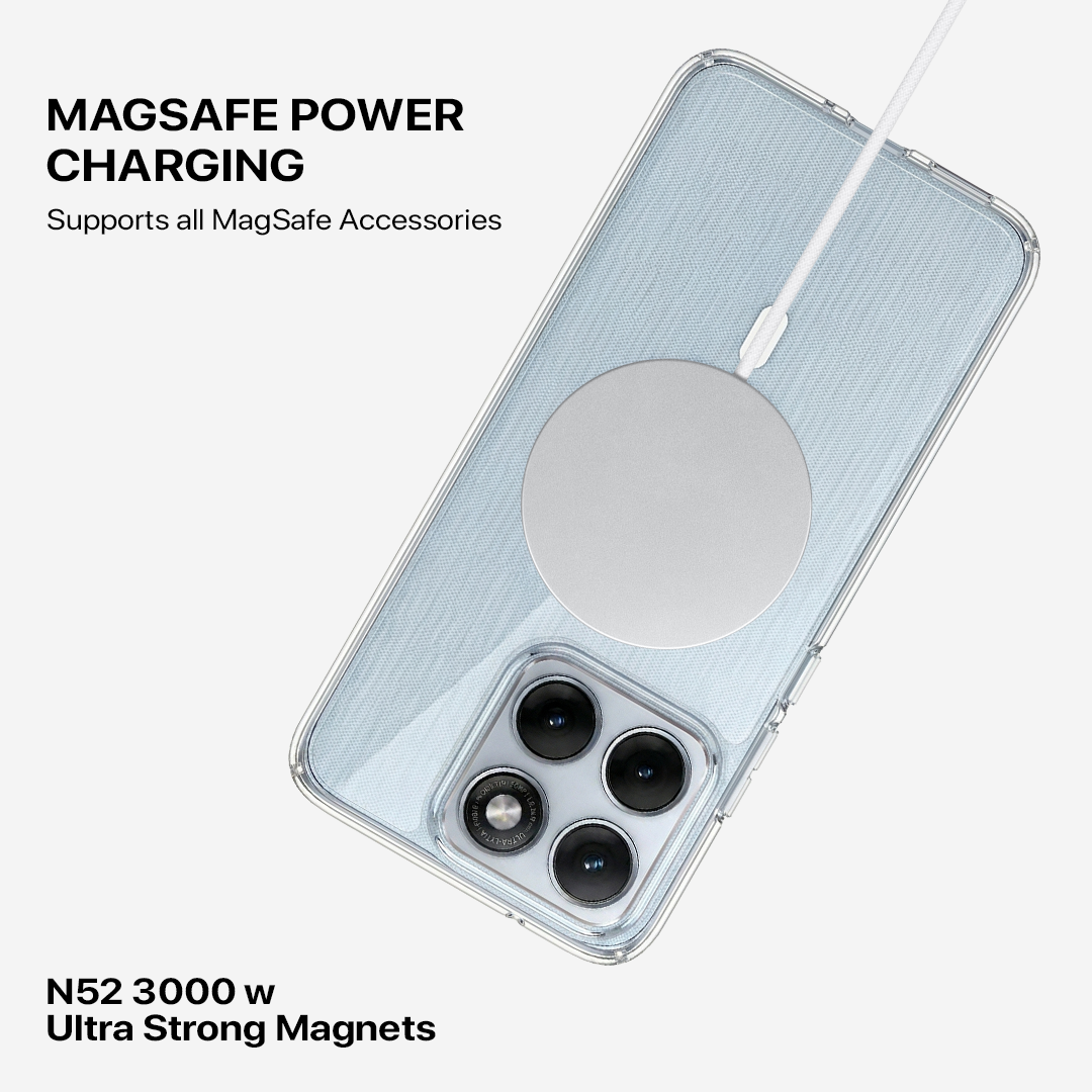 Anti Yellow Magsafe Clear Case - Motorola Edge 70 Fusion