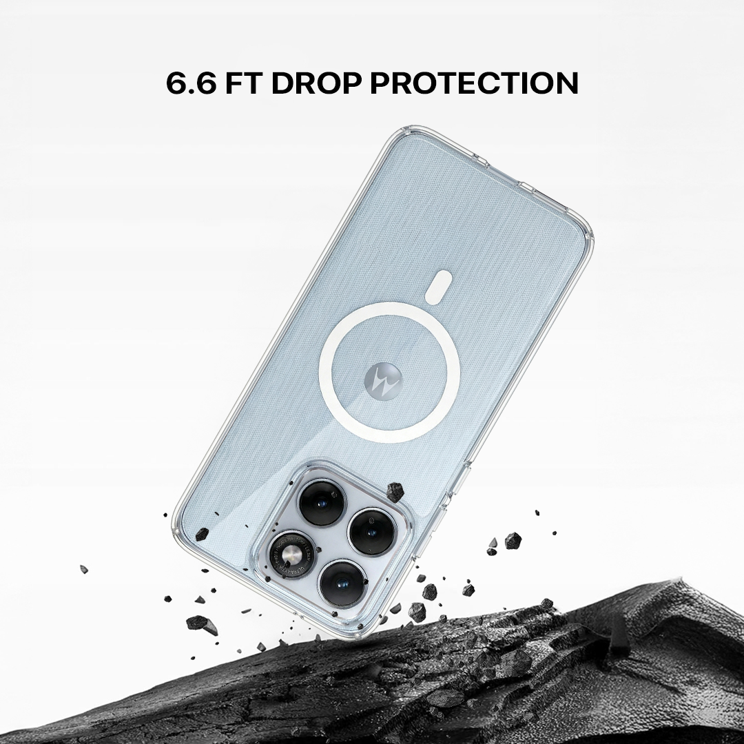 Anti Yellow Magsafe Clear Case - Motorola Edge 70 Fusion