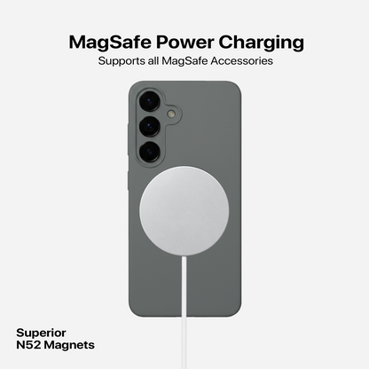 Anti Dust Magsafe Silicone Case - Samsung S23 (Grey)