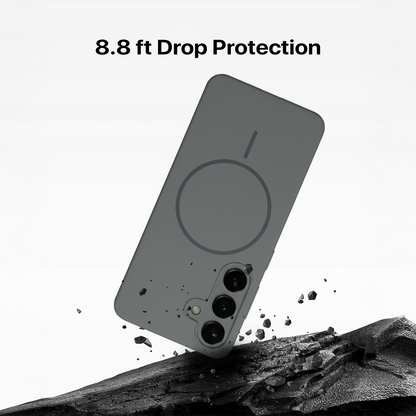 Anti Dust Magsafe Silicone Case - Samsung S23 PLUS (Grey)
