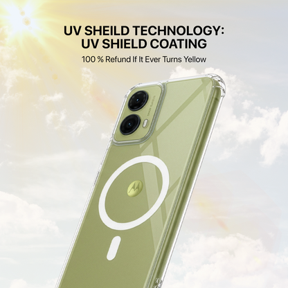 Anti Yellow Magsafe Clear Case - Motorola G85