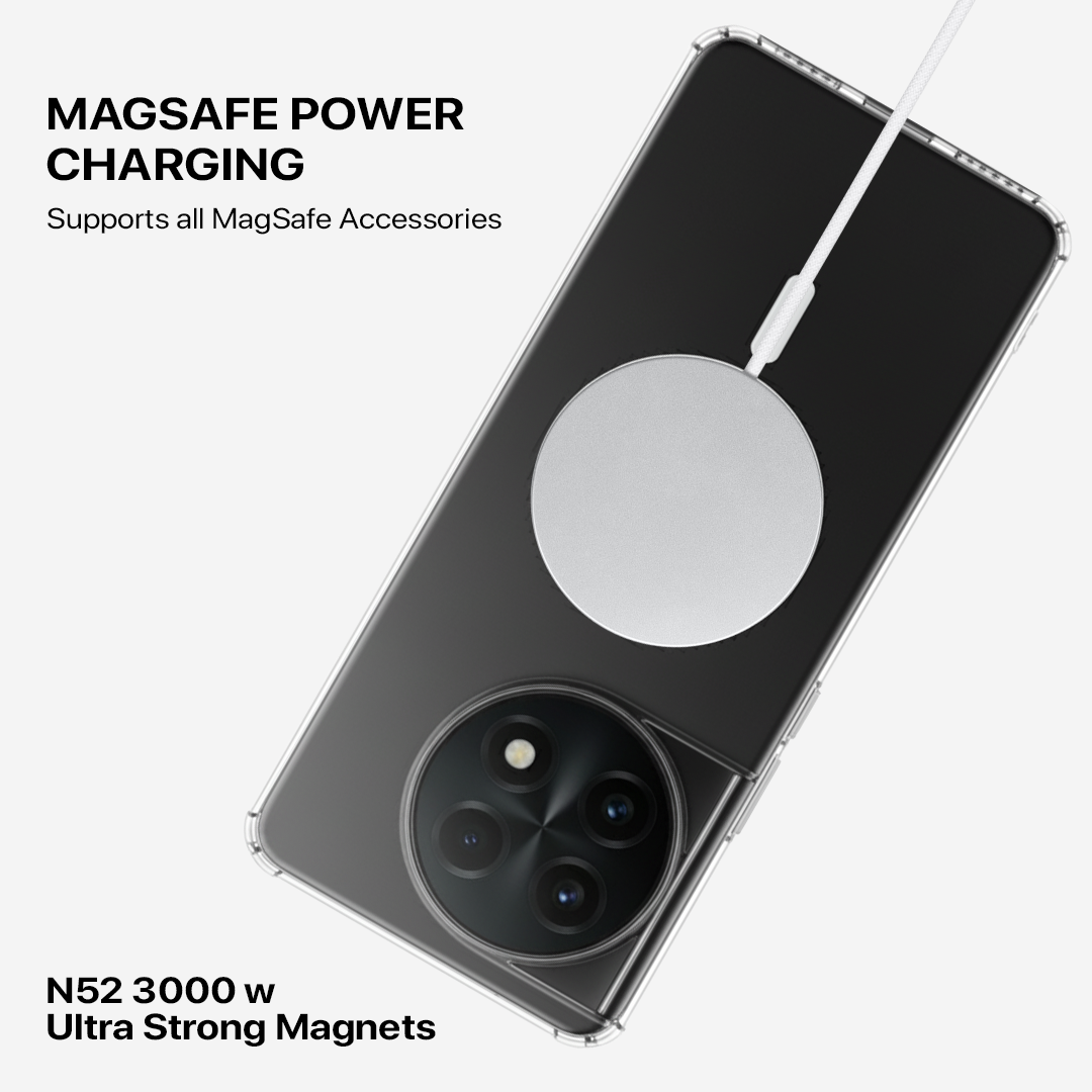 Anti Yellow Magsafe Clear Case - One Plus 11R