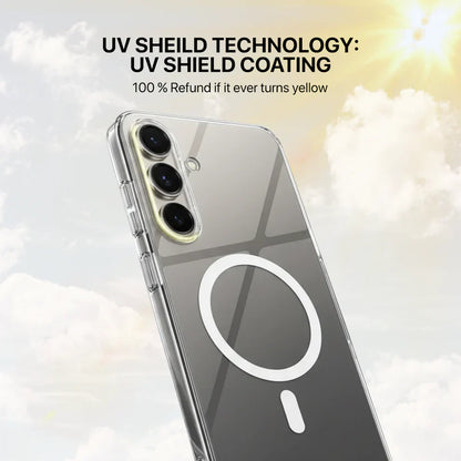 Anti Yellow Magsafe Clear Case Samsung -Samsung Galaxy S24 FE