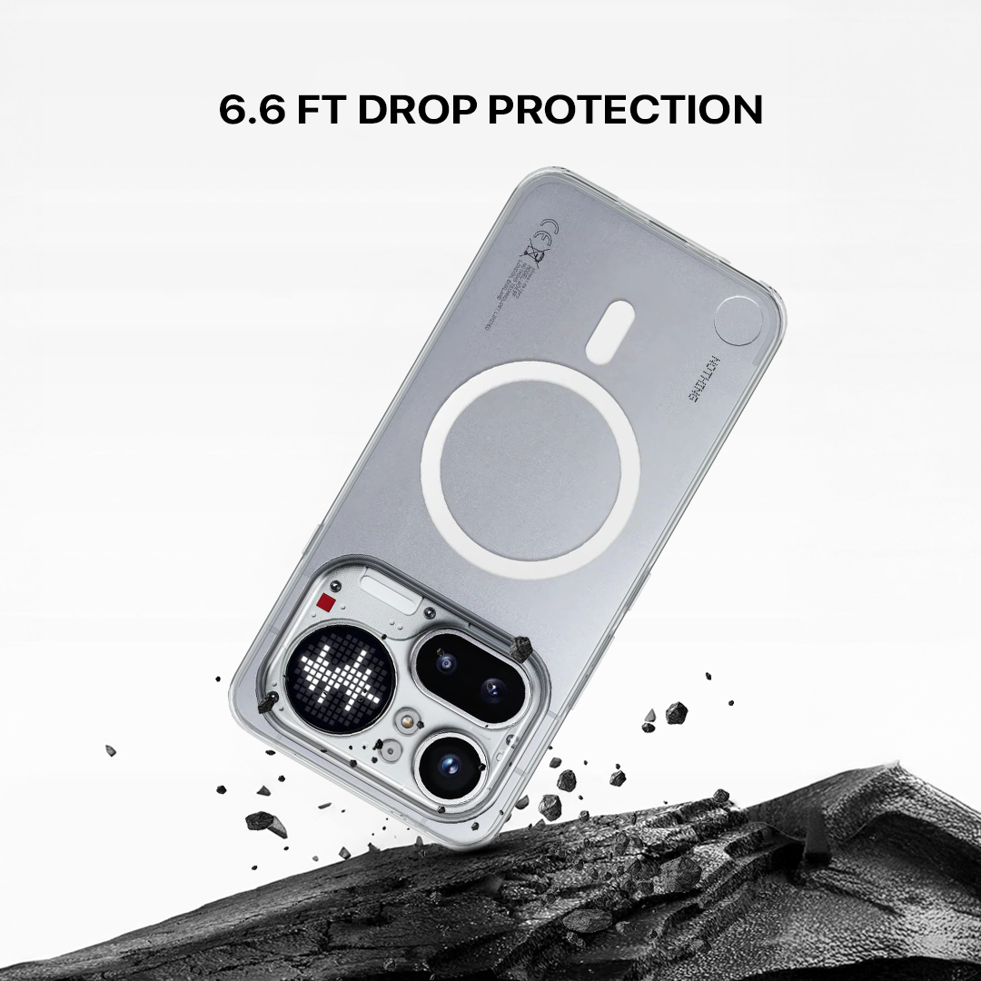 Anti Yellow Magsafe Clear Transparent Case - Nothing (PH 4A Pro)