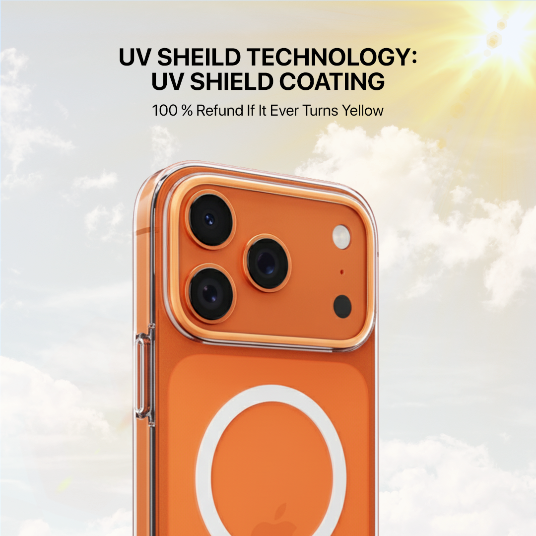 Anti Yellow Magsafe Clear Case - Iphone 17 Pro