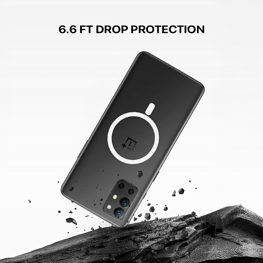 Anti Yellow Magsafe Clear Case - One Plus 9R