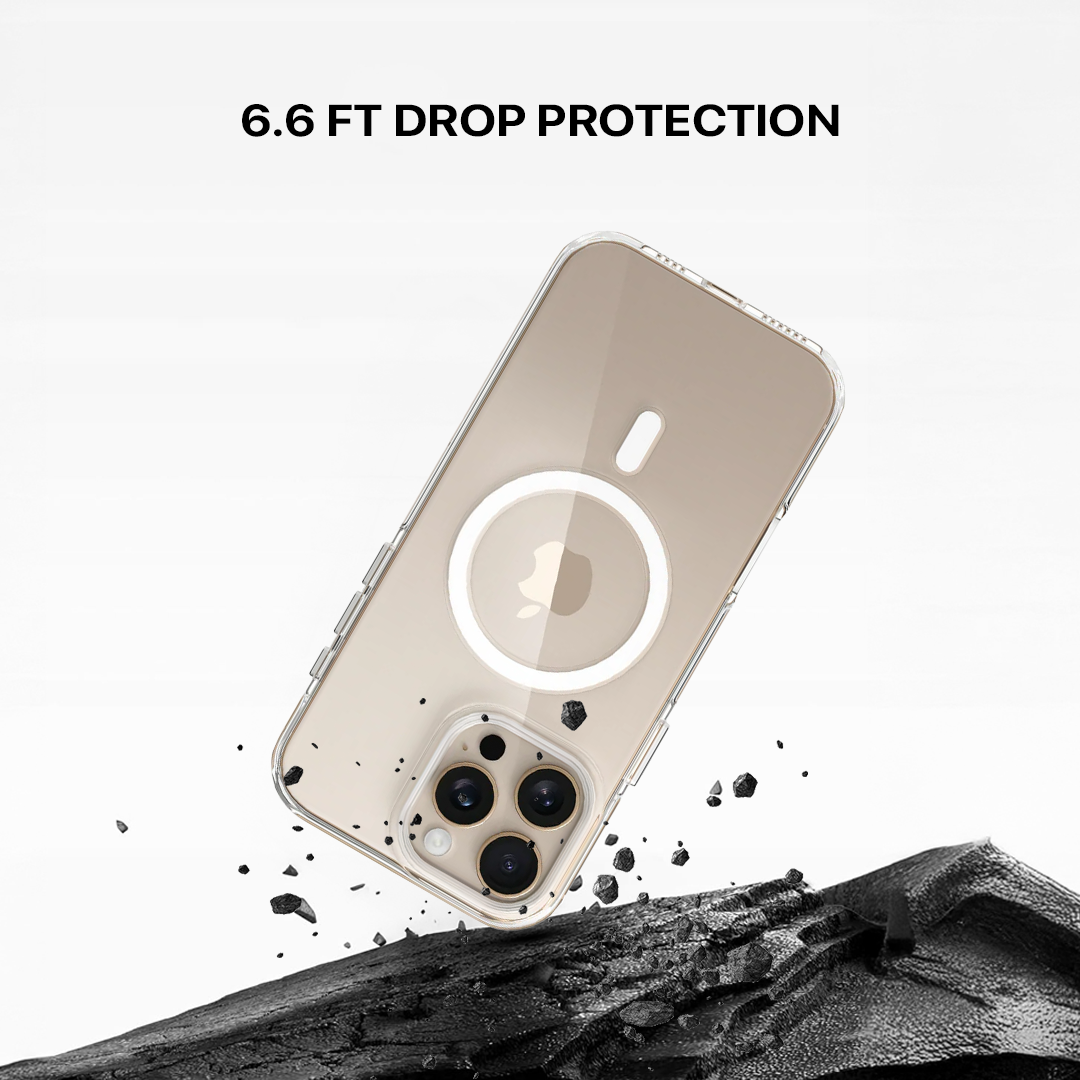 Anti Yellow Magsafe Clear Case - Iphone 15 Pro