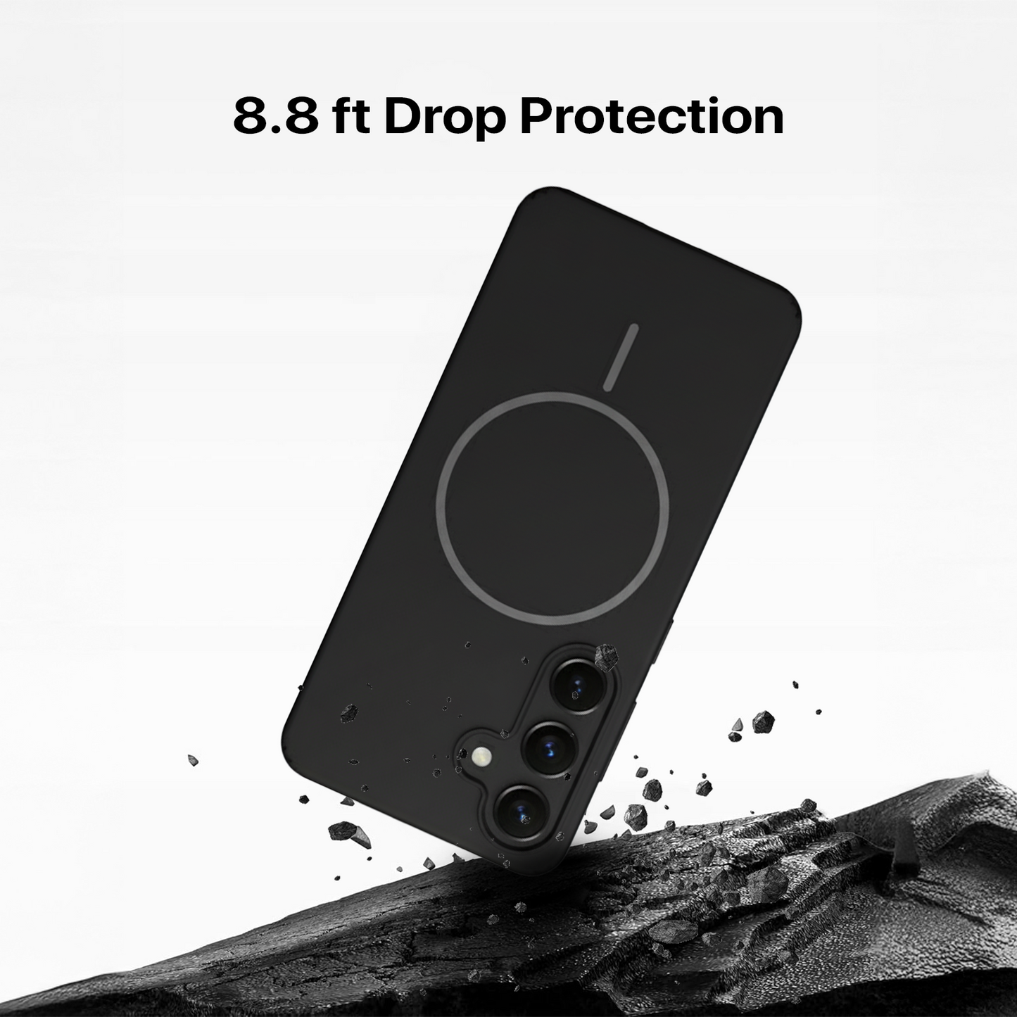 Anti Dust Magsafe Silicone Case - Samsung S24 FE (Black)