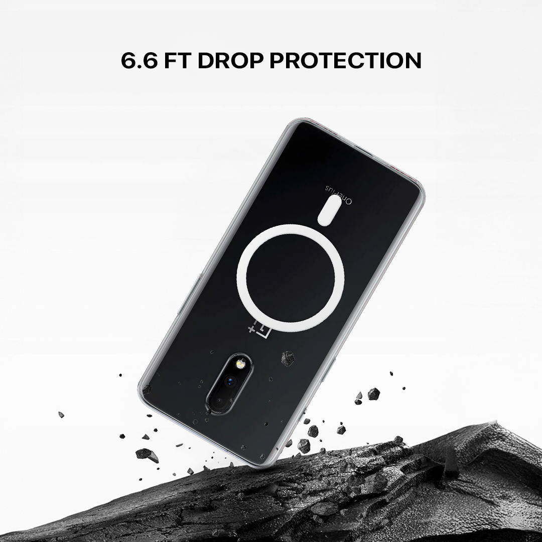 Anti Yellow Magsafe Clear Case - One Plus 7