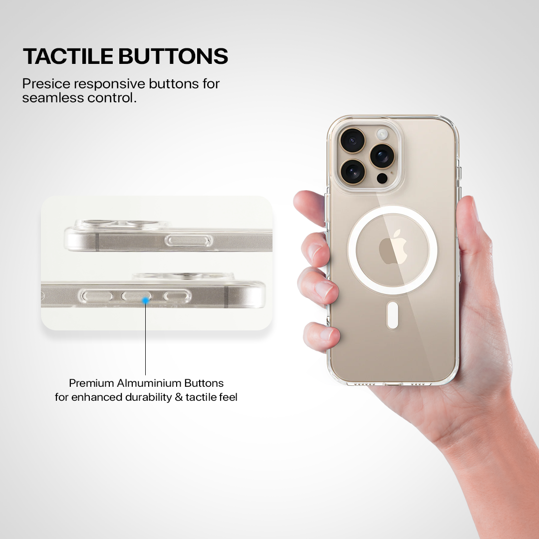 Anti Yellow Magsafe Clear Case - Iphone 15 Pro