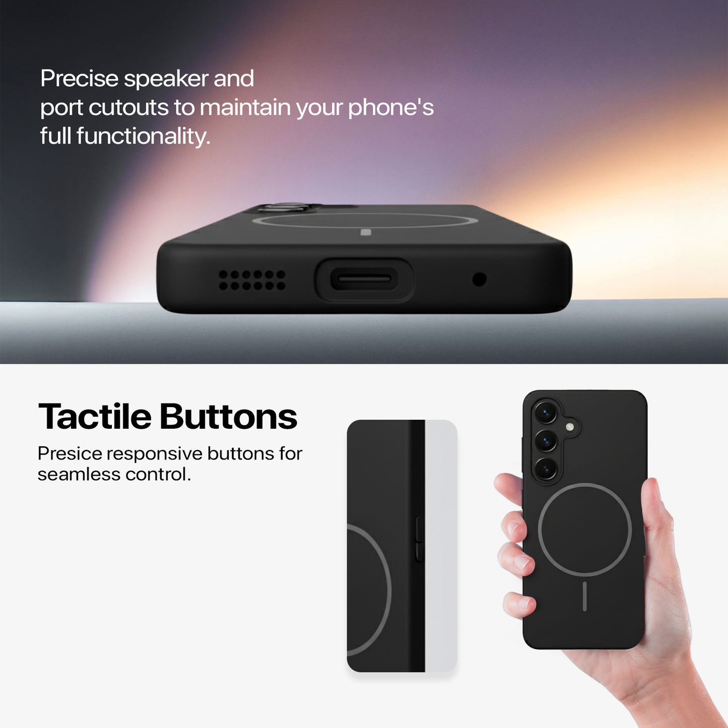 Anti Dust Magsafe Silicone Case - Samsung S25 (Black)