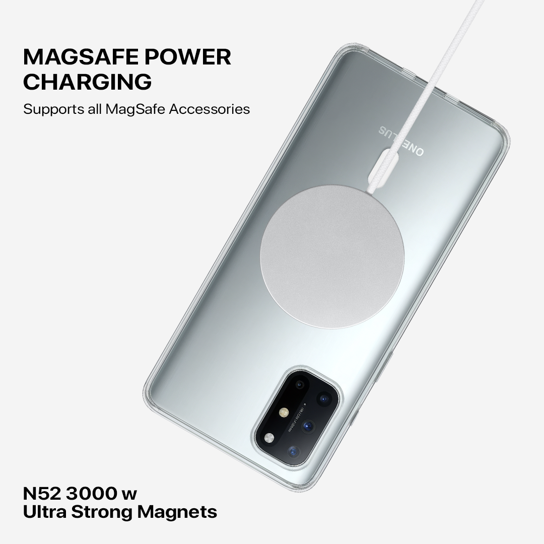 Anti Yellow Magsafe Clear Case - One Plus 8T