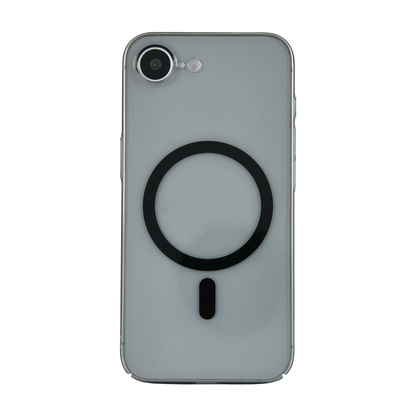 Anti Yellow Magsafe Clear Case - Iphone 16e (CRYSTAL Black TITANIUM)