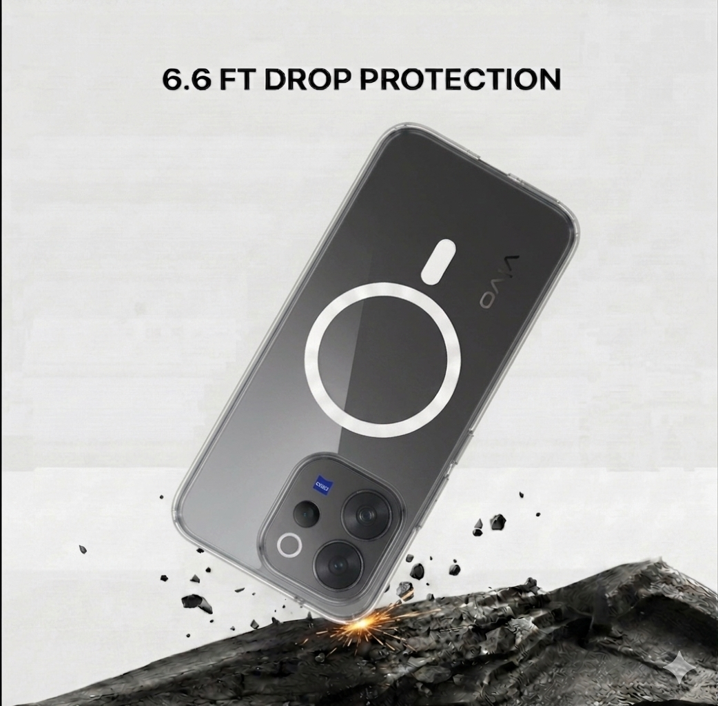 Anti Yellow Magsafe Clear Case - VIVO V70 E