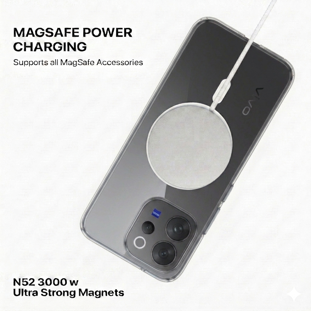 Anti Yellow Magsafe Clear Case - VIVO V70 E