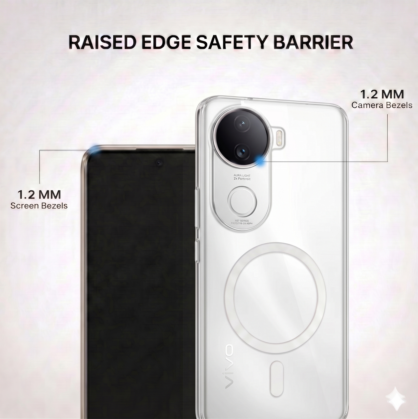 Anti Yellow Magsafe Clear Case - VIVO V50 E