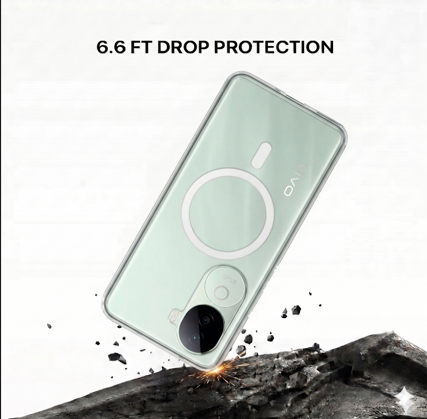 Anti Yellow Magsafe Clear Case - VIVO V40E