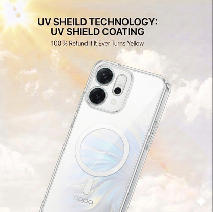Anti Yellow Magsafe Clear Case - OPPO RENNO 14 PRO