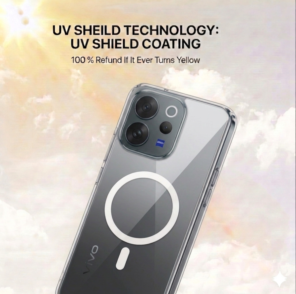 Anti Yellow Magsafe Clear Case - VIVO V70 E