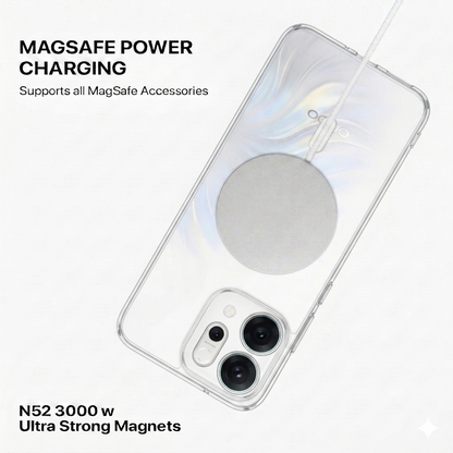 Anti Yellow Magsafe Clear Case - OPPO RENNO 14