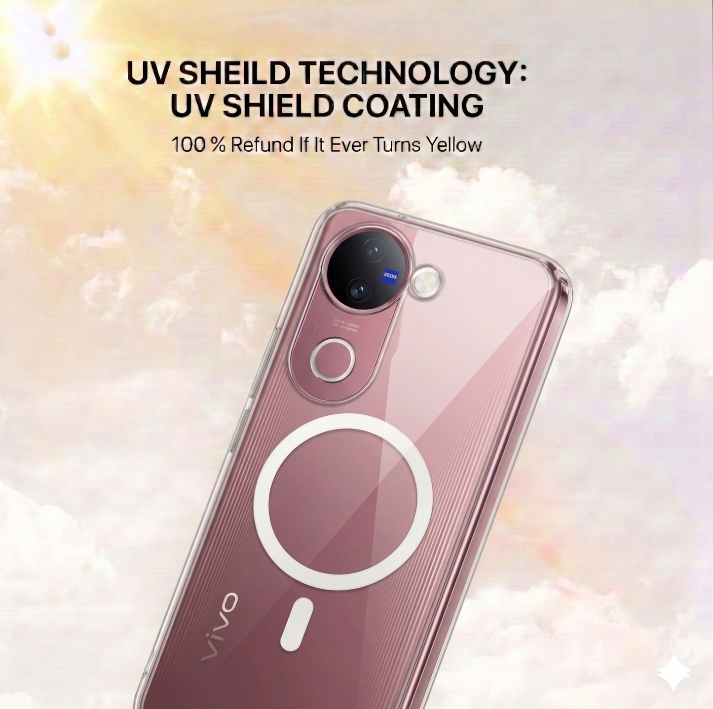 Anti Yellow Magsafe Clear Case - VIVO V50