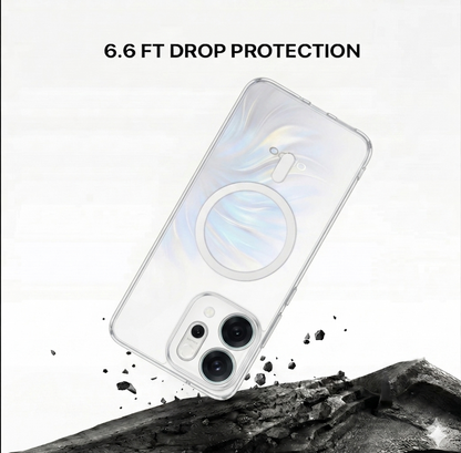 Anti Yellow Magsafe Clear Case - OPPO RENNO 14