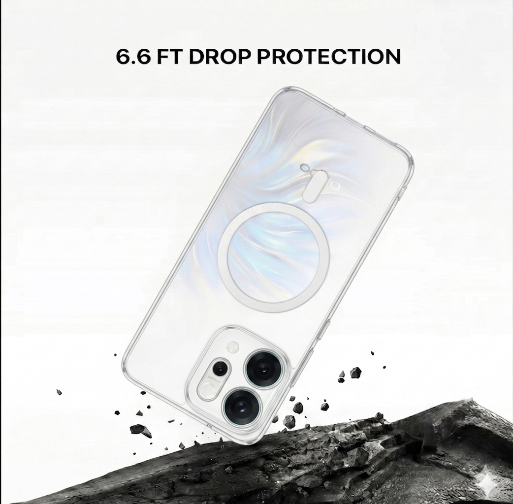Anti Yellow Magsafe Clear Case - OPPO RENNO 14 PRO